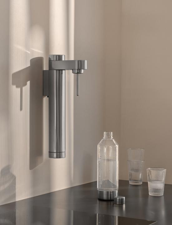 Image du produit Stelton Brus Support mural pour appareil à gazéifier l'eau Acier inoxydable