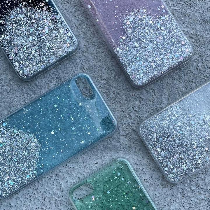 Actual product image Wozinsky Star Glitter Shining Cover for Xiaomi Redmi K40 Pro+ / K40 Pro / K40 / Poco F3 transparent (Xiaomi Poco F3, K40, Xiaomi Redmi K40 Pro+)