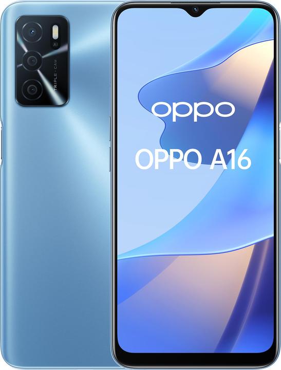 Image du produit OPPO A16 (32 Go, Pearl Blue, 6.52", Double SIM, 13 Mpx, 4G)