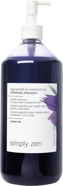 Simply Zen Age Benefit & Moisturizing Whiteness Shampoo 1000 ml (1000 ml, Silbershampoo)