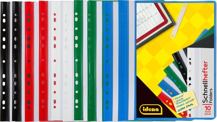 Actual product image Idena Quick file A4 PP perforated 5 colours 10 pieces (A4, 10 x)