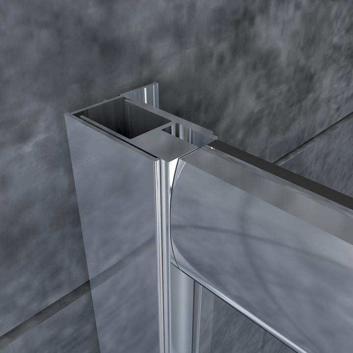 Actual product image SONNI Corner shower enclosure (76 cm, 76 cm, 185 cm)