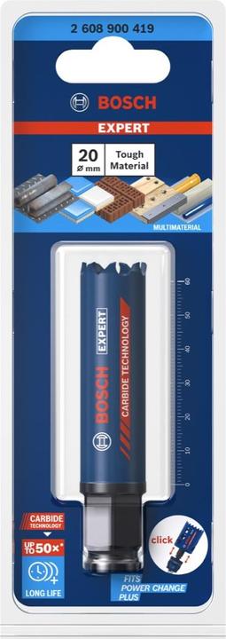 Actual product image Bosch Professional Zubehör EXPERT Tough Material hole saw, 20 x 60 mm (20 millimetres)