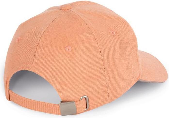 Image du produit K-up Casquette 6 panneaux en coton biologique à sandwich contrasté (Taille unique)
