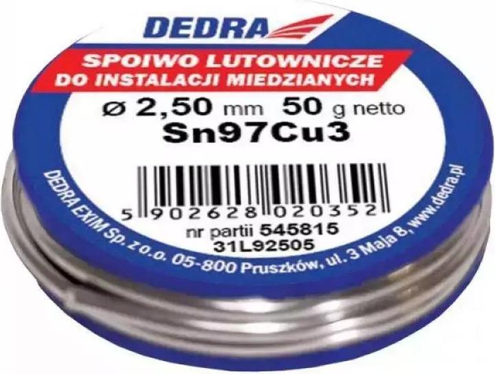 Dedra Soldeerbindmiddel 2,5mm Sn97Cu3 50g (31L92505)