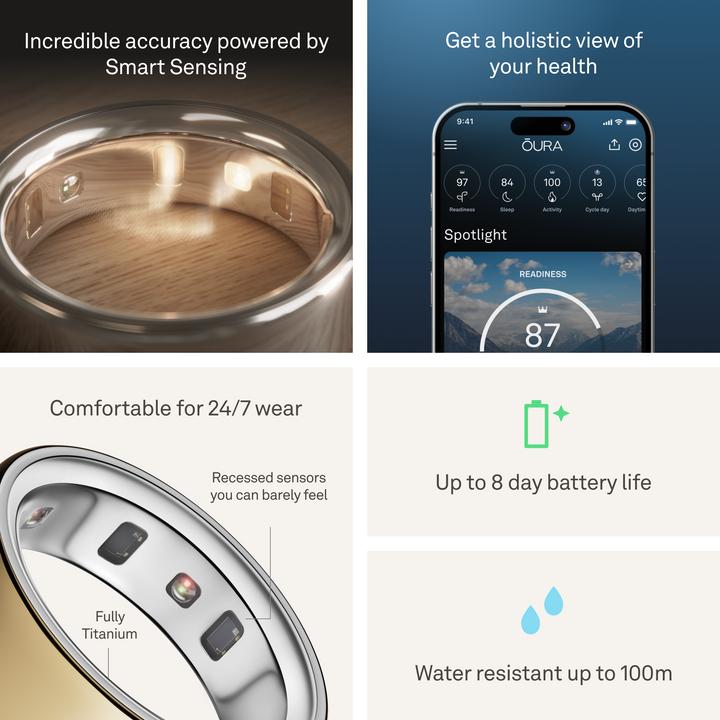 Produktbild Oura Ring 4 (7, Gold)