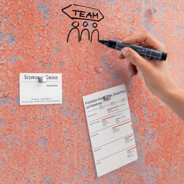 Actual product image Sigel Glass magnetic board Artverum with design (Magnet board, 130 x 55 cm)
