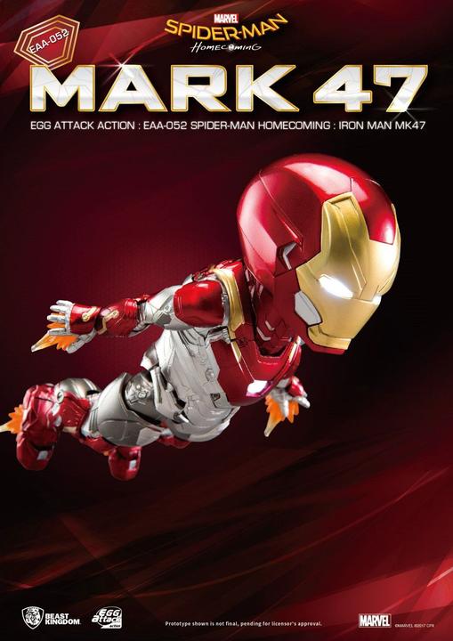 Immagine prodotto Beast Kingdom Spider-Man Homecoming "Iron Man MK 47", figura d'azione dell'attacco delle uova