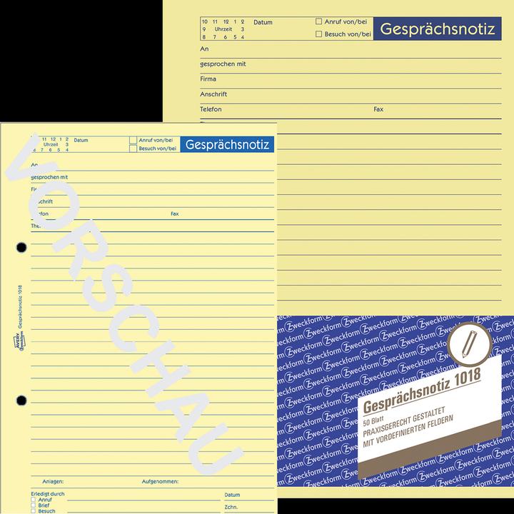 Image du produit Avery Note de conversation (50 x)
