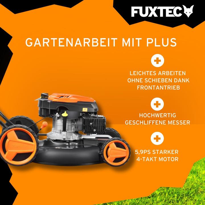 Actual product image Fuxtec Petrol lawn mower FX-RM51SA96 Mulching mower with drive (Petrol)