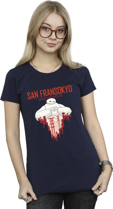 Image du produit Disney - T-shirt BIG HERO BAYMAX SAN FRANSOKYO HEART - Femme (L)