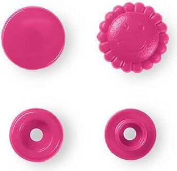 Produktbild Prym Druckknopf Color Snaps, Blume, pink 13.6 mm, Karte 21 Stk.