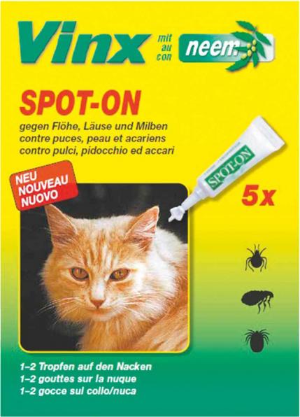 Actual product image Vinx Bio Spot On neem cat (Cat, 5 ml)