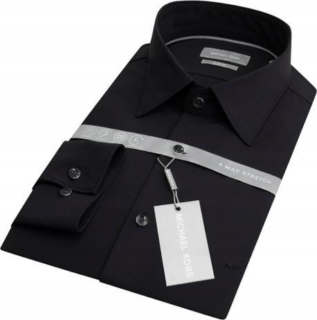 Produktbild Michael Kors PERFORMANCE STRETCH SLIM SHIRT BLACK MD0MD91399 001 40 42 (40, 42)