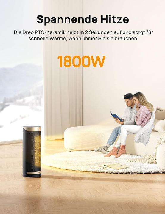 Actual product image Dreo Solaris Slim H3 (1800 W)