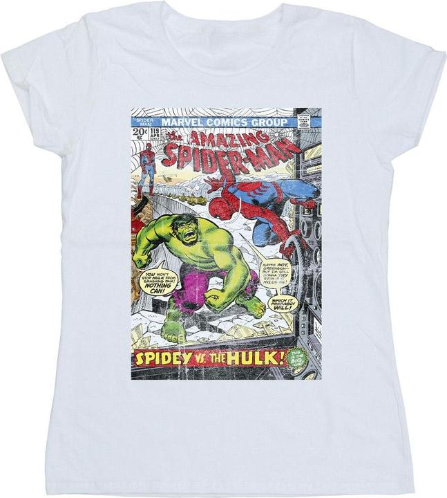 Immagine prodotto Spider-Man VS Hulk Cover Maglietta Donna (L)