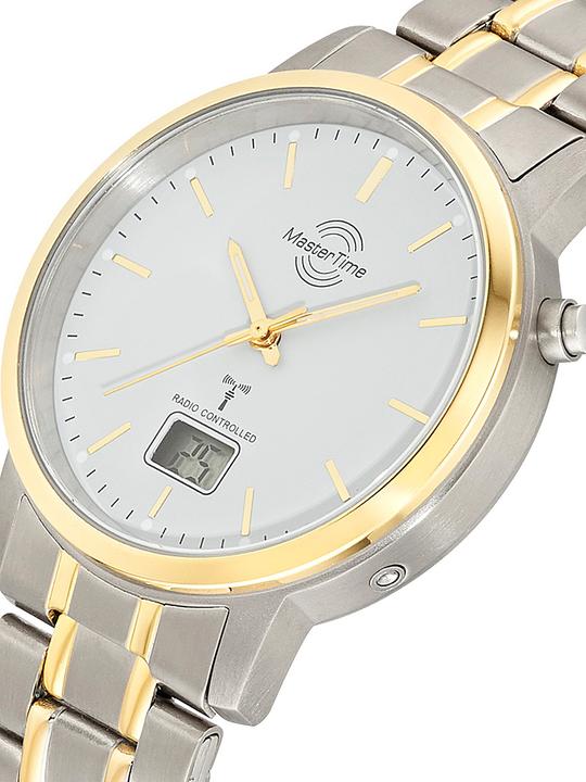 Immagine prodotto Master Time MTGT-10751-51M Radio Titanium Basic II 41mm 5ATM (Orologio digitale, Orologio da polso analogico, 41 mm)
