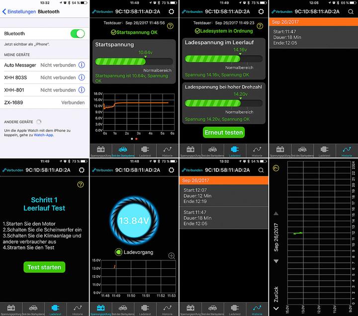 Actual product image Lescars Car Battery Monitor with Bluetooth (1 pcs.)
