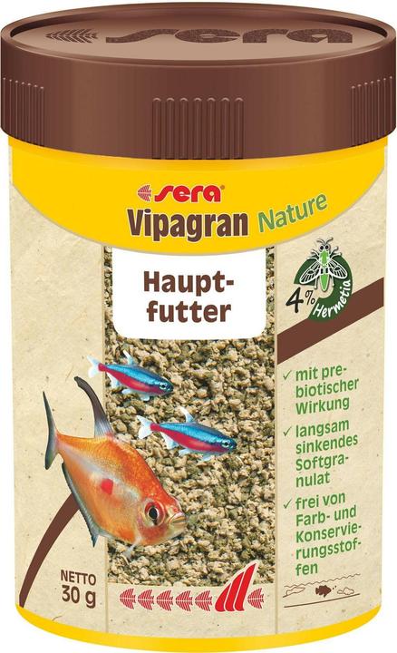 Sera Vipagran Nature, 100 ml, 30g (Poissons d'ornement, 100 ml)