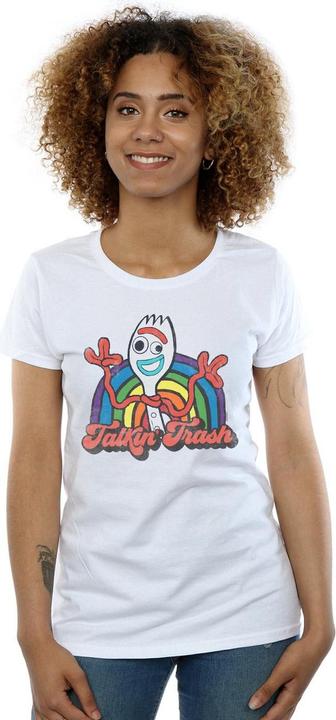 Actual product image Disney Womens/Ladies Toy Story 4 Forky Talkin' Trash Cotton T-Shirt (XL)