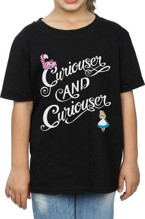 Alice In Wonderland Curiouser And Curiouser TShirt Mädchen
