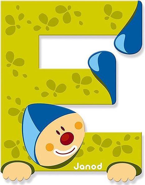 Actual product image Janod Clown letter E