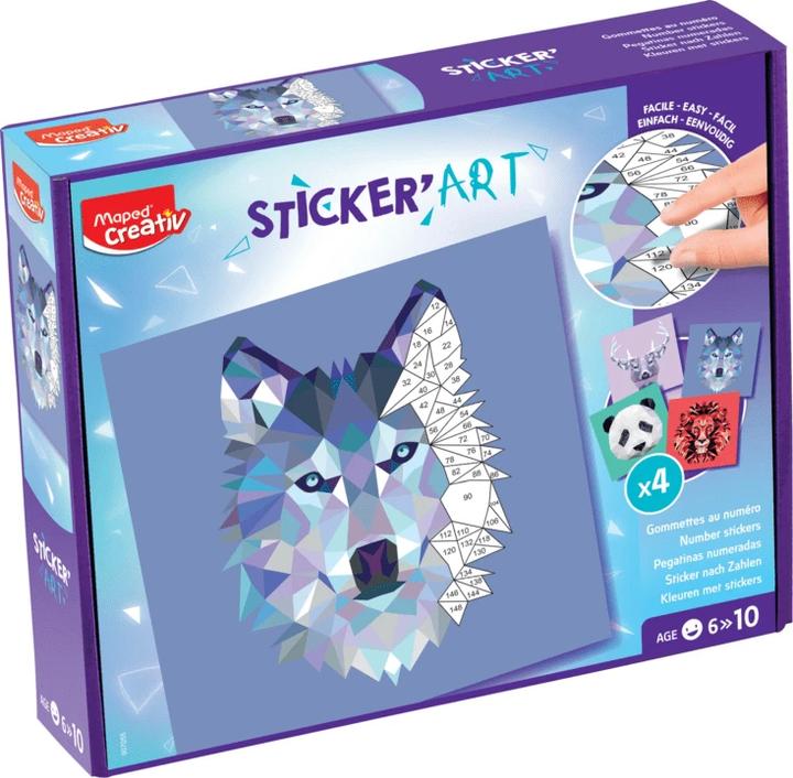 Actual product image Maped Creative glue by numbers STICKER'ART