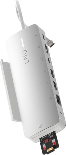 Actual product image LINQ Connects 9in1 PRO SSD 140W USB-C Multiport Hub (USB-C, 9 Ports)