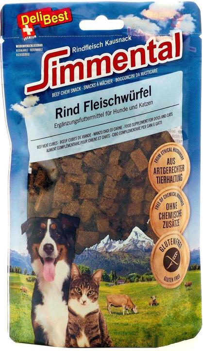 Actual product image DeliBest Simmental beef meat cubes (Adult, 1 pcs., 180 g)