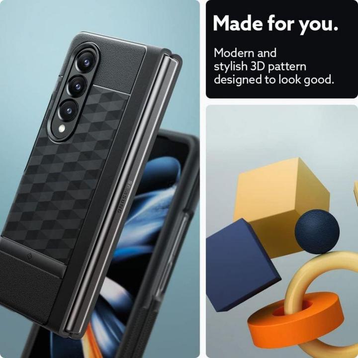 Actual product image Caseology Parallax Sam Galaxy Z Fold5 Czarny/Matte Black ACS06225 (Samsung Galaxy Z Fold5)
