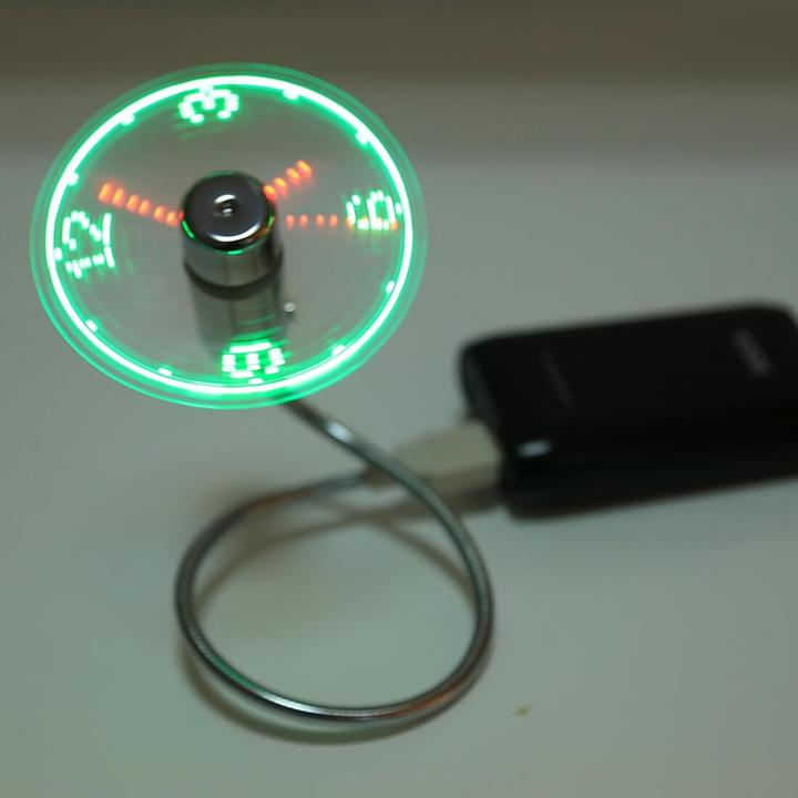 Produktbild Hama PC USB-Ventilator mit Uhrzeitanzeige