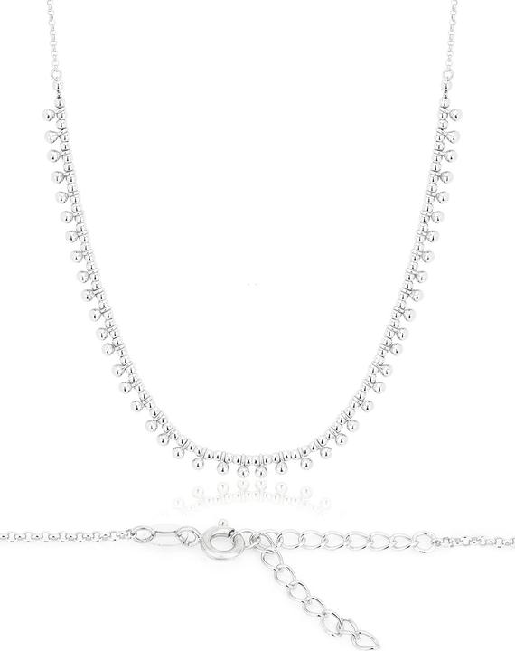Immagine prodotto Leyda Collana Pendentif Boule (Argento 925, 40 - 45 cm)