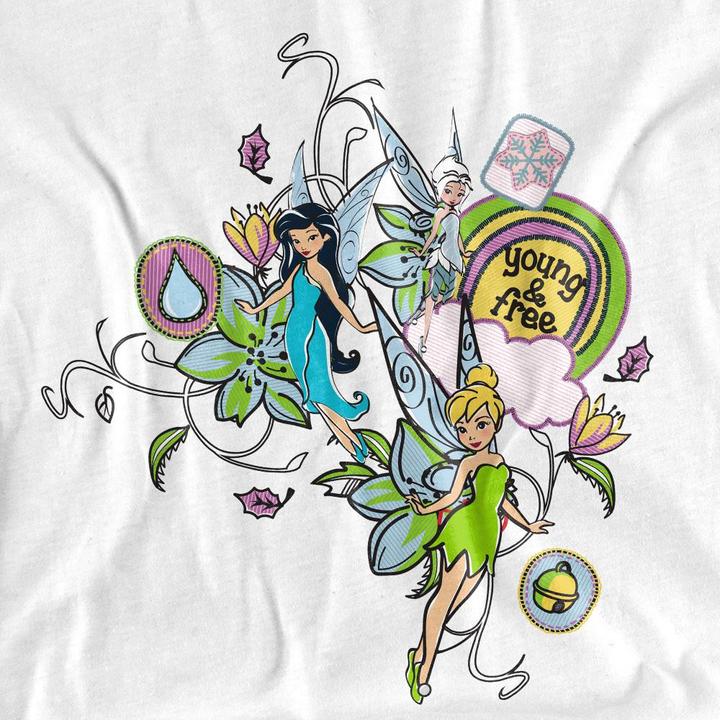 Immagine prodotto Disney Interactive Studios Young And Free Maglietta Campanellino e Pervinca Adulto Unisex (L)