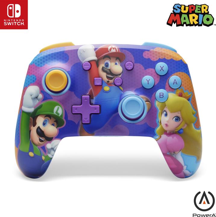 Actual product image PowerA Enhanced Wireless Controller - Colour Splash Heroes (Switch OLED, Switch Lite, Switch)