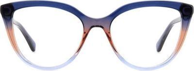 Kate Spade Hana Katzenaugenbrille für Frauen Blau Beige 52mm