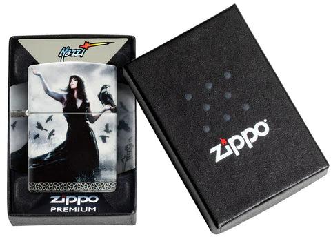 Actual product image Zippo Mazzi woman with raven