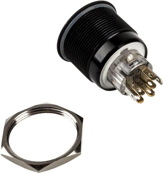 Immagine prodotto DimasTech Pulsante antivandalismo 25 mm, punto nero - RGB