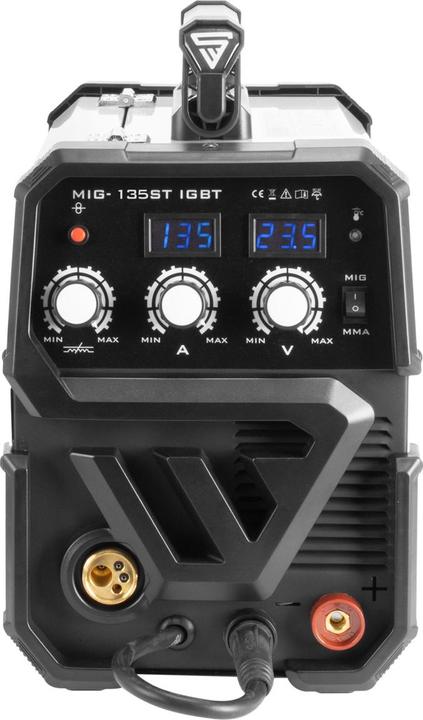 Actual product image Stahlwerk Schutzgas Schweissgerät MIG MAG 135 ST IGBT Vollausstattung 135 Ampere