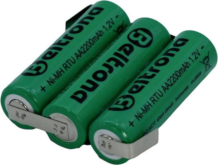 Actual product image Beltrona RTU3AAZ Battery pack 3x Mignon (AA) Z-solder tag NiMH 3.6 V 2200 mAh (3.60 V, 2200 mAh)