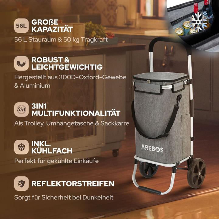 Produktbild Arebos Einkaufstrolley