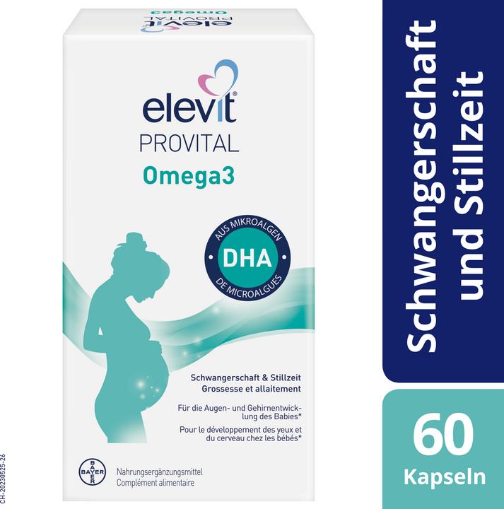 Immagine prodotto Elevit Provital Omega3 DHA (60 Pezzo/i, Pillole, 82 g)