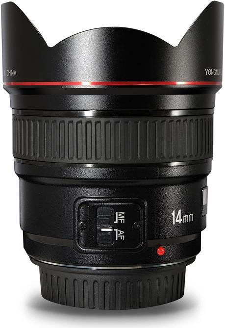 Actual product image Yongnuo 14mm f/2.8 C Canon EF (Canon EF, Micro Four Thirds, APS-C / DX)