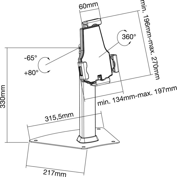 Actual product image InLine Tablet counter holder for presentation