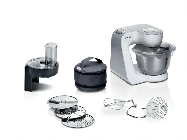 Actual product image Bosch Hausgeräte Series 4, Food processor, MUM 5, 1000 W, white, silver, MUM58210 (1000 W)