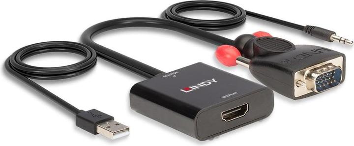 Immagine prodotto Lindy Convertitore da VGA e audio a HDMI (VGA, HDMI, 60 cm)
