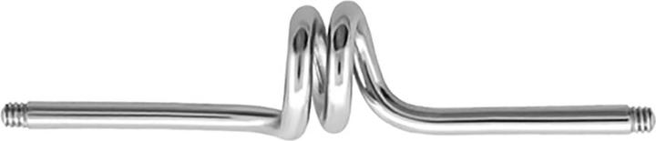 Produktbild Star Piercing Barbell-Stab silber twister (Chirurgenstahl 316L)