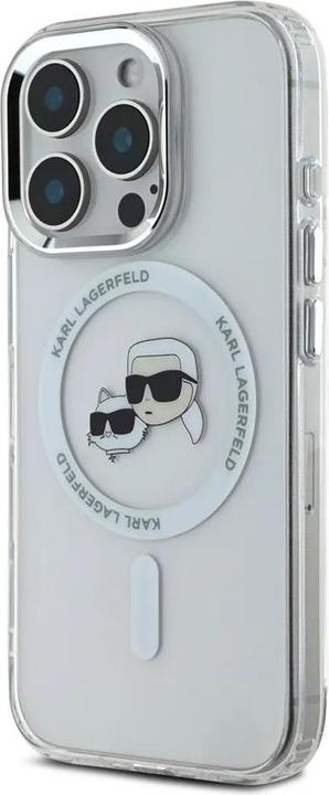 Image du produit Karl Lagerfeld KLHMP16LHLSKCH iPhone 16 Pro 6.3" biały/white hardcase IML Metal Karl&Choupette Head (Apple iPhone 16 Pro)