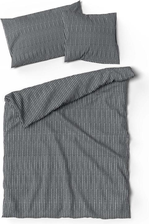 Actual product image Lotus Bettwaren Bed linen bamboo line anthracite (Duvet cover, 160 x 210 cm)