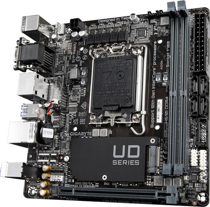 Actual product image Gigabyte H610I DDR4 (LGA 1700, Intel H610 Express, Mini-ITX)