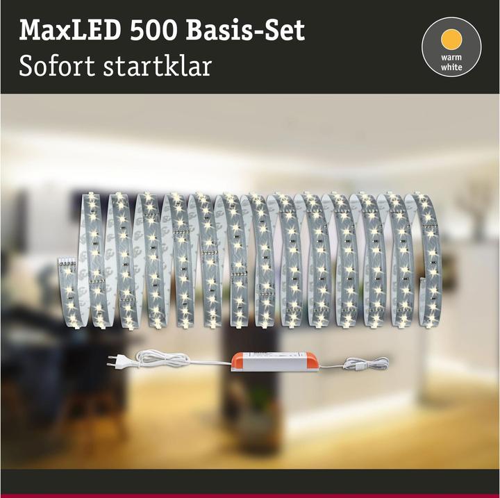 Produktbild Paulmann MaxLED 500 Stripe Set (Warmweiss, 500 cm, Indoor)